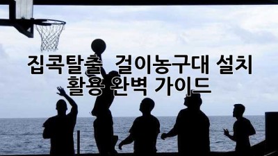 집콕탈출! 🏀 걸이농구대 설치 & 활용 완벽 가이드 🏡